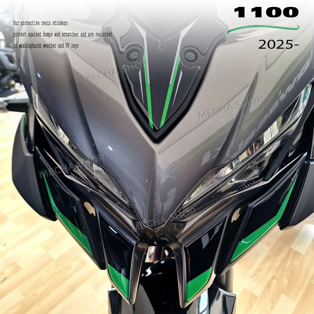 versys 1100 accessories Motorcycle 3D Resin Sticker Protection Kit Handguard Decoration Tank Pad Decal For Versys 1100 2025-