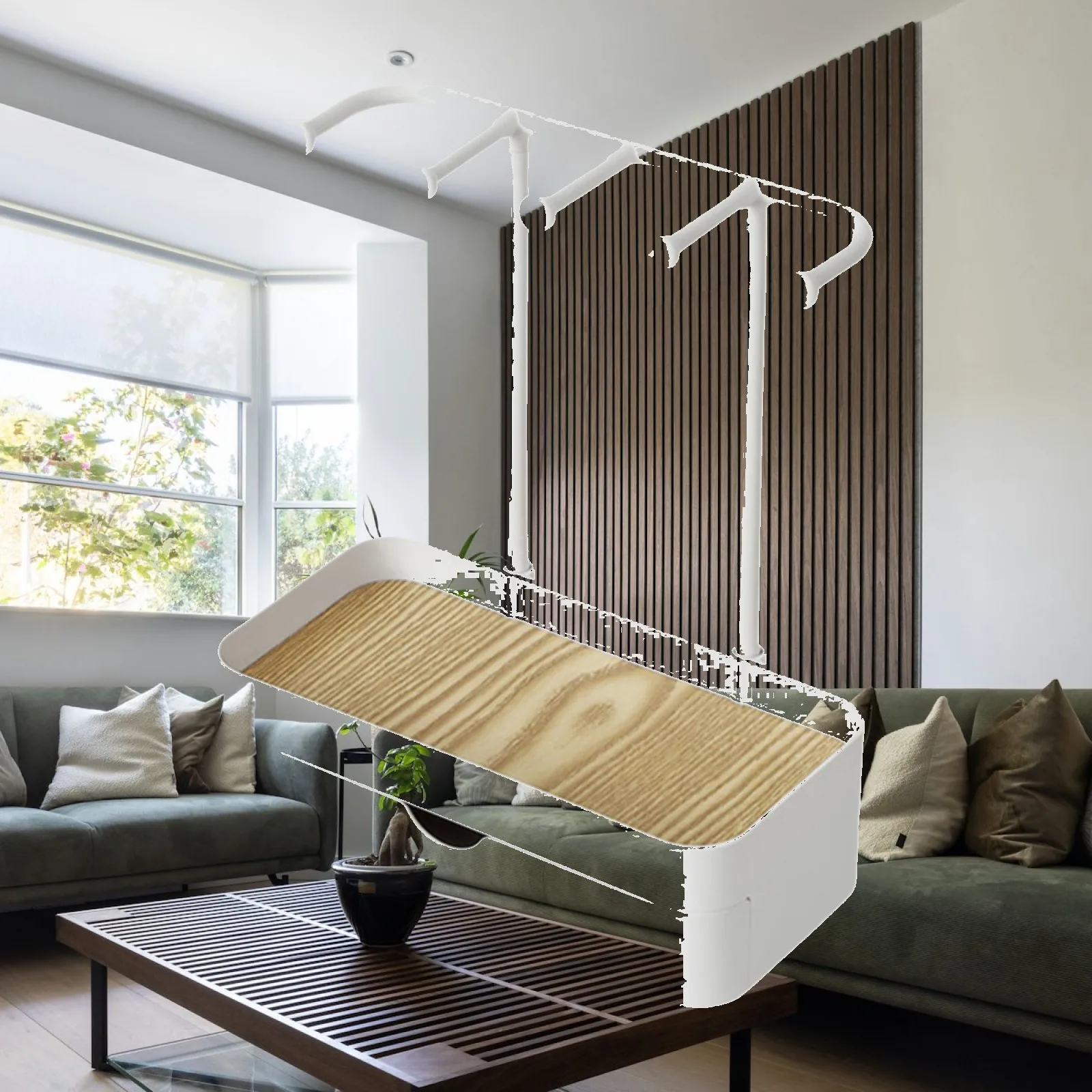 Jewelry Display Stand with Tray Handcraft 5 Hanging Hooks Hanger Jewelry Tower Rack for Keys Home Counter Showcase Wardrobe