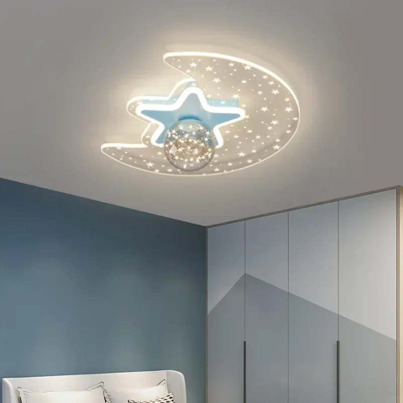 Modern Kids Room Light Children Room Ceiling Light  Ceiling Star Room Lights For Bedroom Cute Girls Boys Baby Bedroom Light