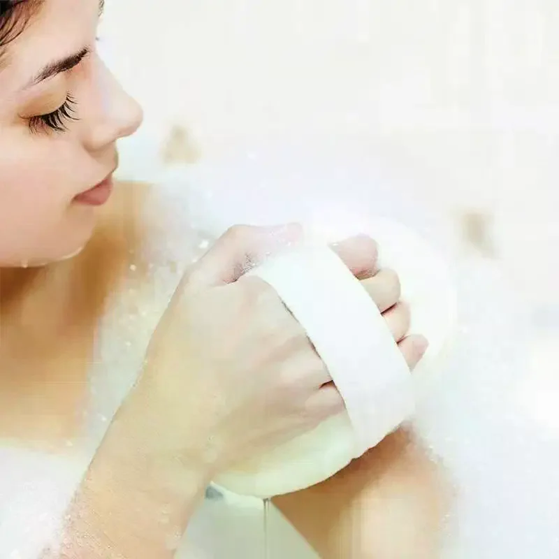 (Natural Loofah Shower Rub Exfoliate Bath Sponge Bath Ball Healthy Massage Bath Brushes)