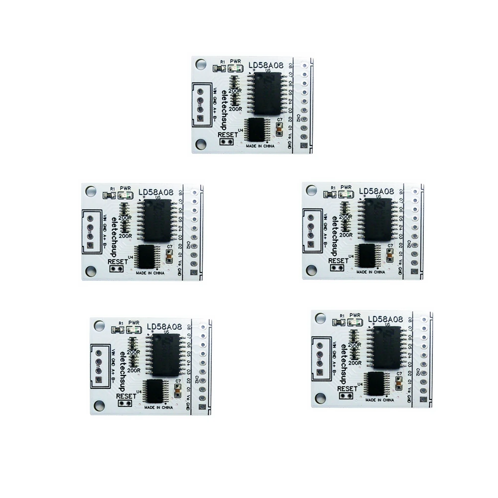 

5x 8ch RS485 to PWM Output Darlington Transistor Driver Module Multifunctional DO Board for Multilayer Signal Lights Warning