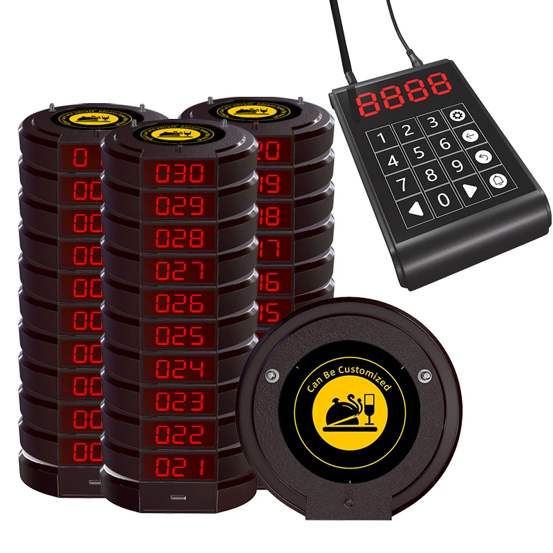 

Wireless Pager System for Restaurant coaster Buzzer Pager Vibrators for Restaurants Calling System Wireless coaster Pager