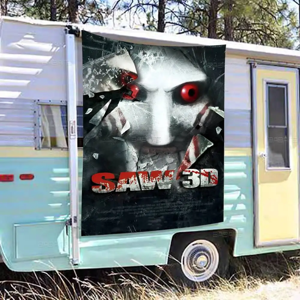 رعب فيلم المنشار راية INS نمط الطرف في الهواء الطلق الديكور جو العلم #1