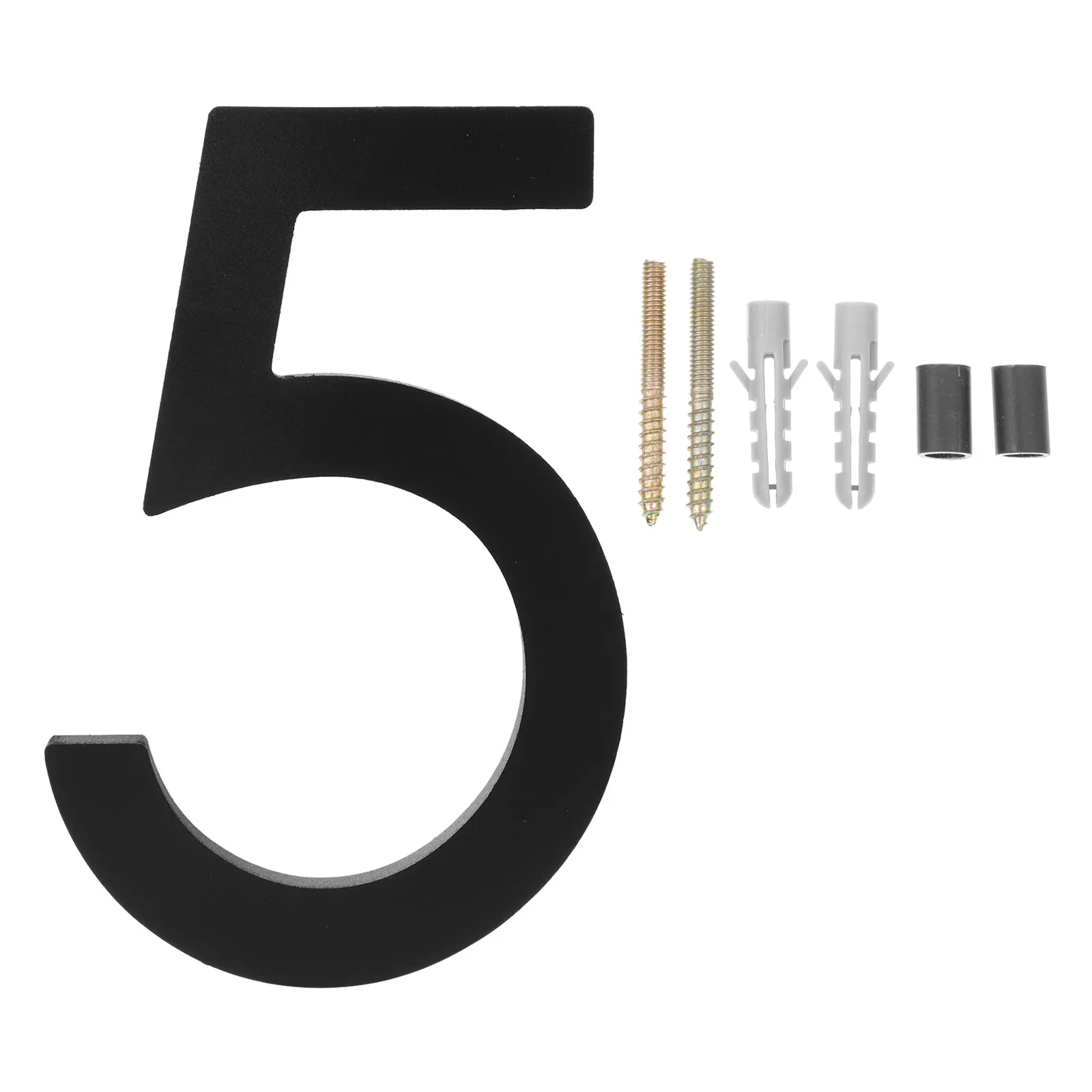 Door Number Acrylic Metal Clear Visible Address Plate for Home Office Hotel Mailbox Street Number Door Numbers