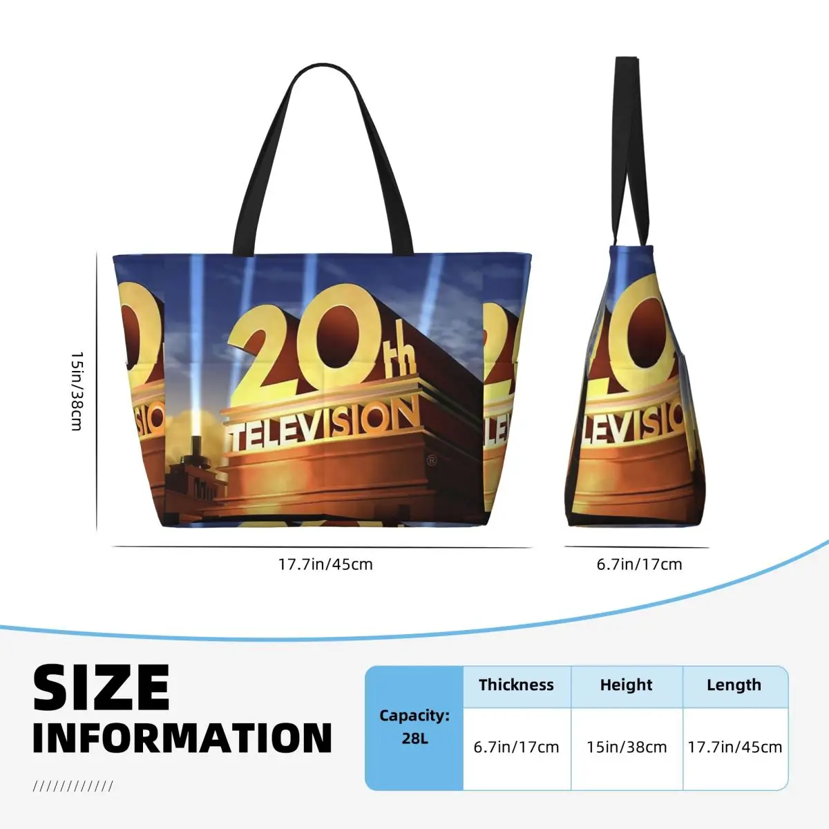 20th Century Fox Beach Tote Bag Sport Gym Yoga Duffle Large Tote Bag Women Travel Bag Fitness bag