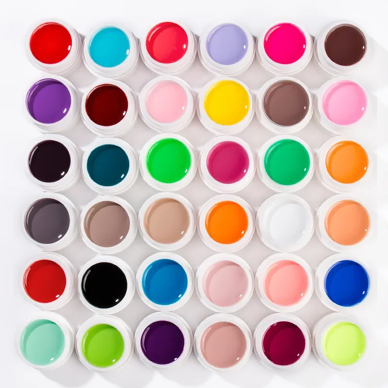 36 Colors UV Gel Manicure Kit Glitter Soak off Gel Paint for Nail Salons And DIY Nail Art Manicure