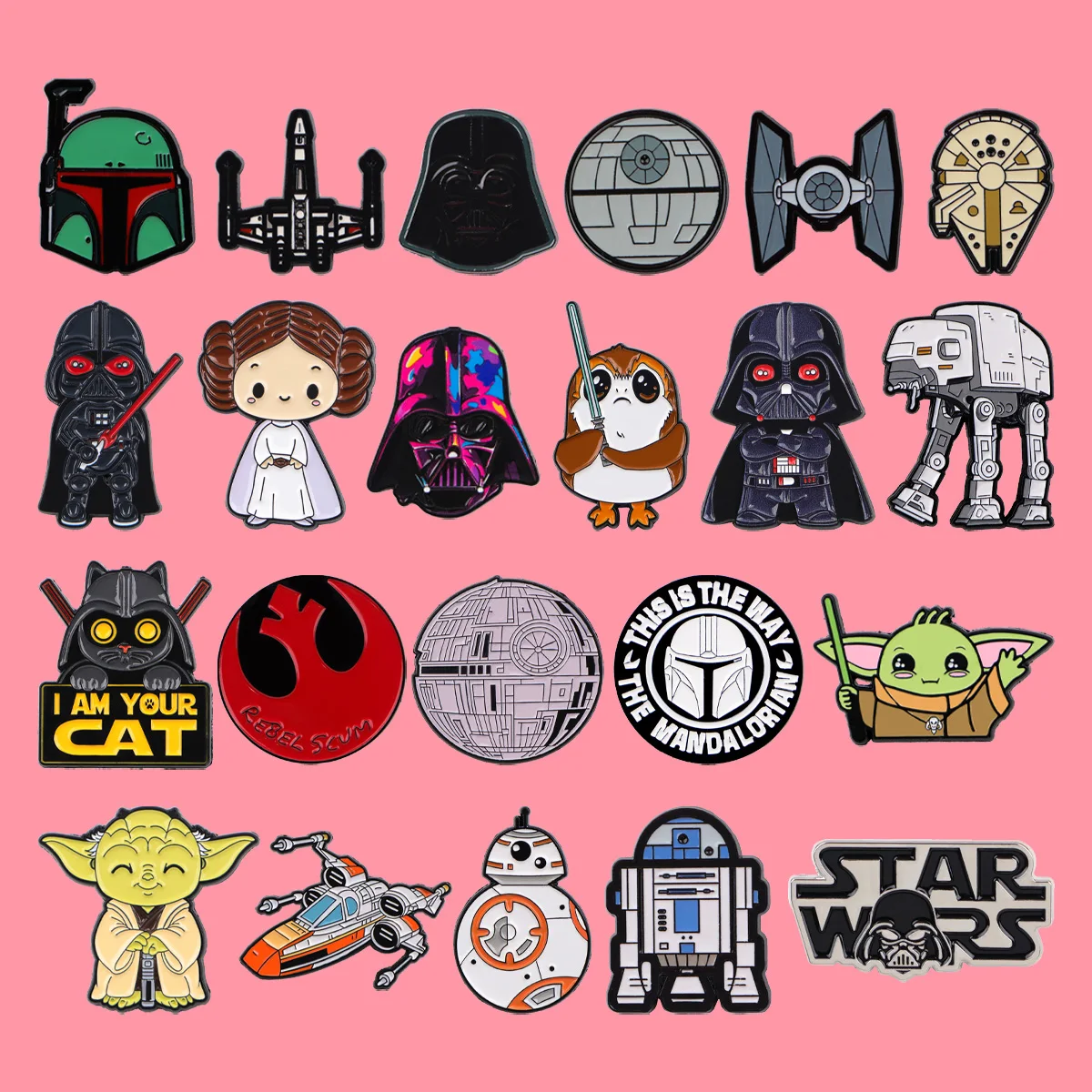 Coole Filmfiguren Emaille Pines Anime Brosche Metallnadeln Abzeichen auf Rucksack Kleidung Accessoires Mode Cosplay Schmuck Geschenke