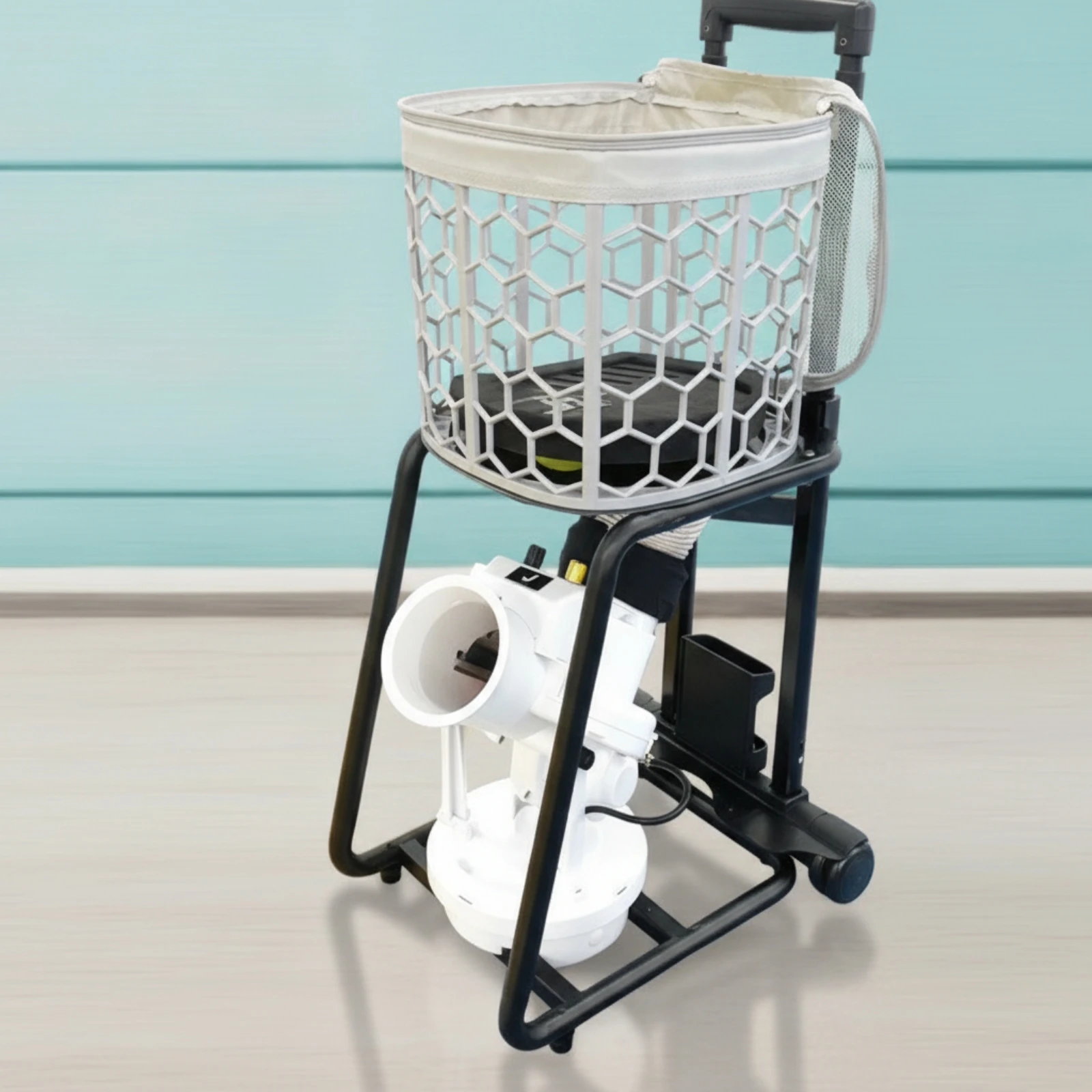 Pickleball Machine with Wireless Controller Control Battery-Powered Pickleball Machine Ball Thrower Adjustable Training