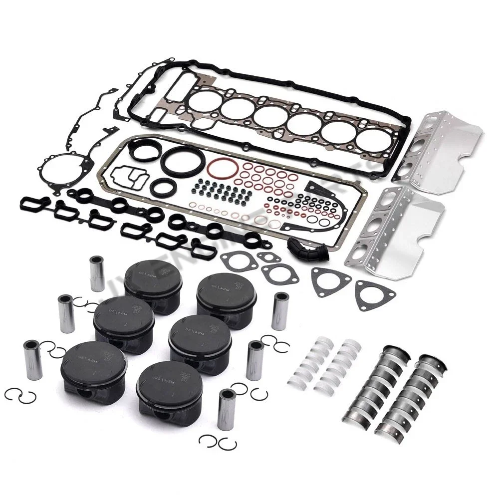 M54B30 Engine Full Gasket Piston Ring Bearing Set For BMW 3.0 3.0L 306S3 330i 530i 730i X3 X5 Z3 Z4 E46 E36 E39 E53 M54 B30 3.0T