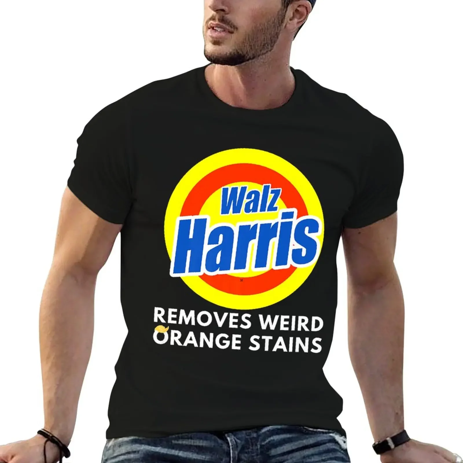 Kamala Removes Stubborn Orange Stains, Harris Walz Waltz T-Shirt luxury t-shirt summer top plus size tops Men's t shirts