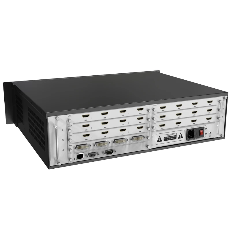 2.5U/4U/6.5U/11U video wall processor with card splicing function