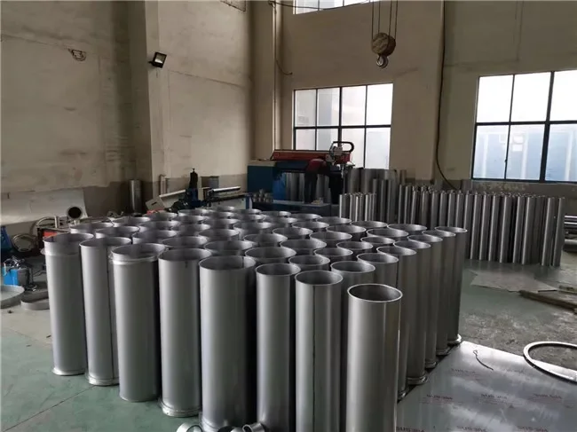 Duto de ar de aço inoxidável 304, tubo soldado, tubo de ventilação, formato redondo para sistema HVAC