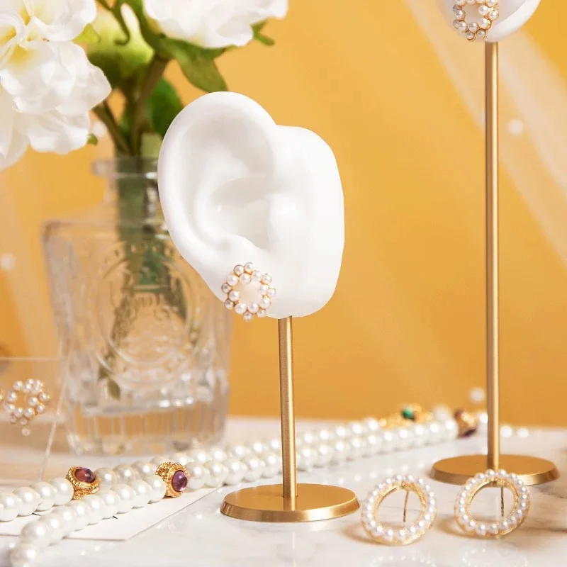 Durable Earring Display Stands Rack Soft Silicone Jewelry Piercing Tools Holder Organizer Showcase Mannequin Stand Home Decor