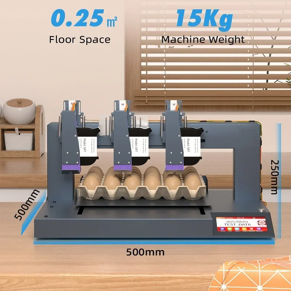 【2026】Willita 3 Head Touch Screen Automatic E/gg Coding Inkjet Printer Machine Date Label Serial Number Coding Printing view 4