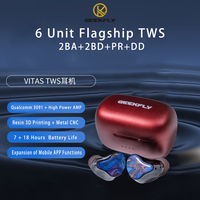 GEEKFLY VITAS 2BA+2PZT+Planar+DD HIFI TWS Bone Conduction Bluetooth Wireless Gaming Music Earbuds Earphone with Audio DAC AMP