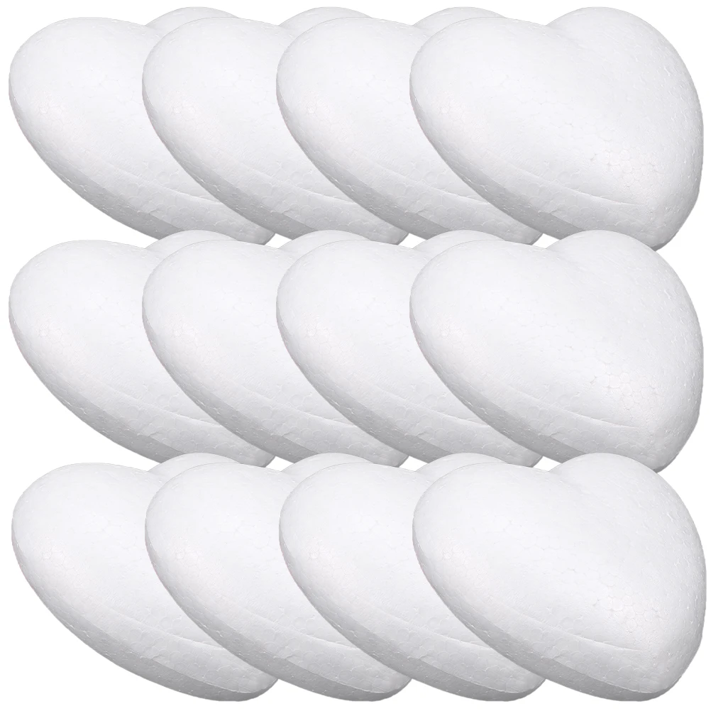 

12pcs Heart Shape Foam Balls Unfinished Craft Hearts For Diy Wedding Party Decorations Valentine Ornaments Foam Ball Crafts