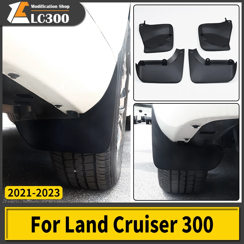 

For Toyota Land Cruiser 300 2021 2022 2023 LC300 Front and Rear Fender Splash Shield Modified Accessories Body Kit Tuning VXR