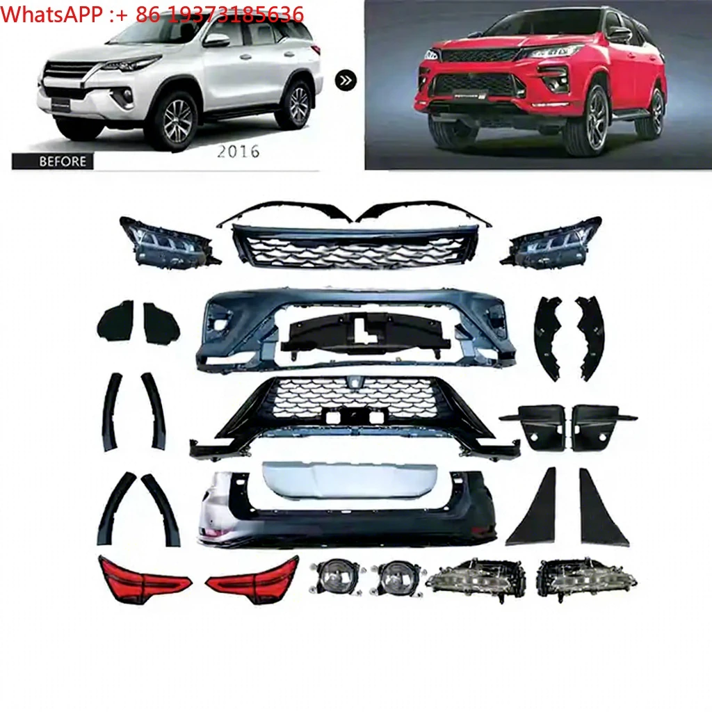 For 2016 Fortunerupgrade to  2022 Conversion Kits Legender Bodykit for Toyota Fortuner GR Sport Body Kit