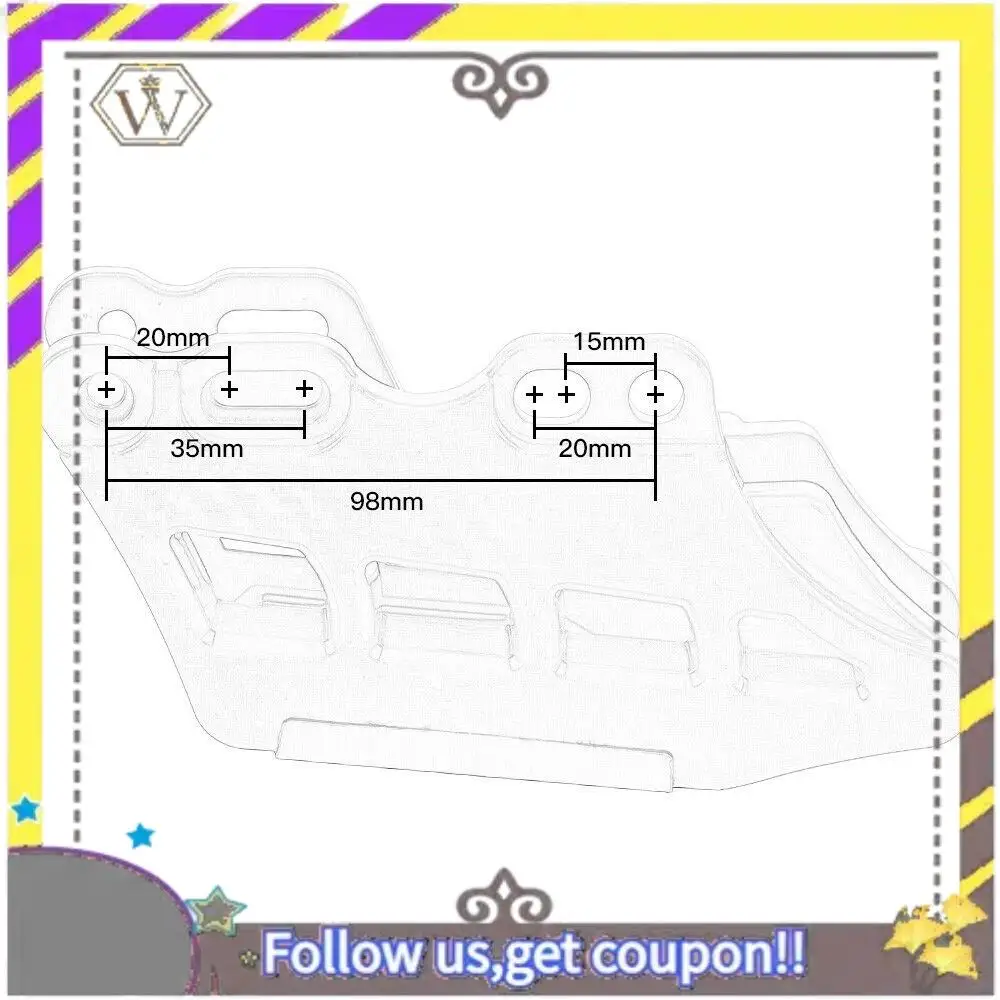 

ABXV-Motorcycle Chain Guide Guard Protector Slider For Yamaha YZ125 YZ250 YZ WR 250F 450F 2003-2019