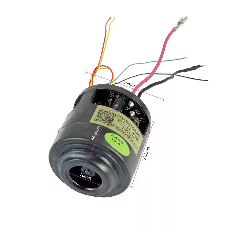 Used 21.6V 22.2V 200W Brushless Vacuum Motor 55mm Blower with Driver Board for Handheld Cleaner