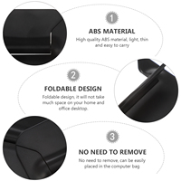 2 Pcs Foldable Computer Tray Laptop Stand Notebook Holder for Desk Adjustable Portable Abs
