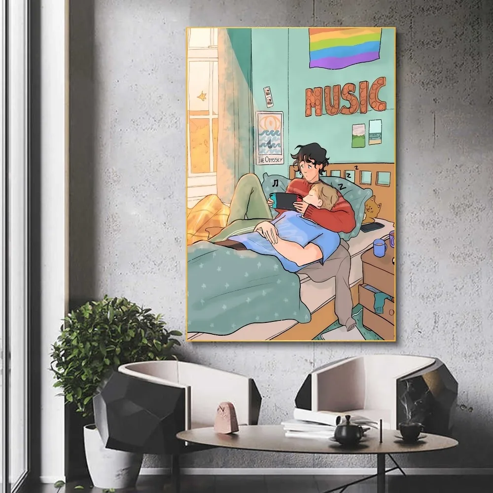 Nowy plakat do białej księgi Heartstopper wodoodporny papierowa naklejka Bar kawowy sztuka estetyczna obraz ścienny