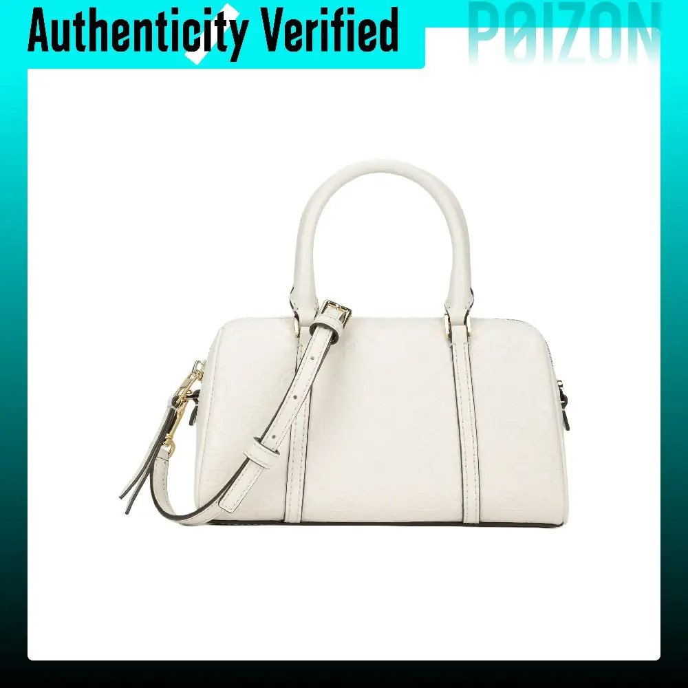 TORY BURCH T Monogram Leather Bucket Shaped Bag, Shoulder Bag, Handbag Small Women's Light Cream 164873-921