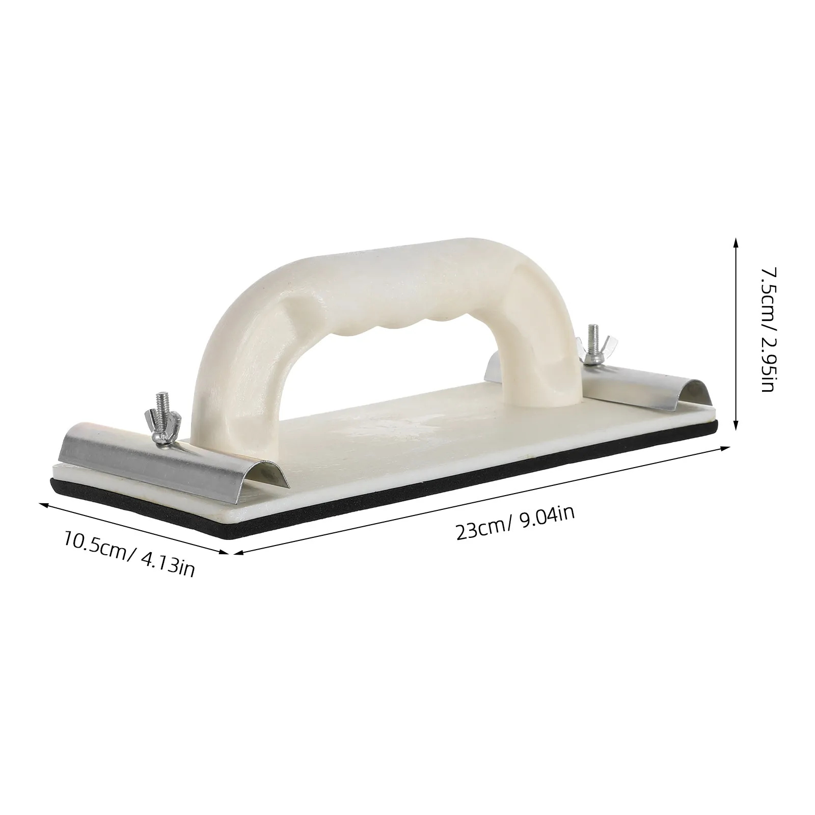 Sandpaper Holder Handle Drywall Sander Ergonomic Hand Sander Painting Polishing Manual Putty Finishing Tool 9.04 X 4.13 Inch