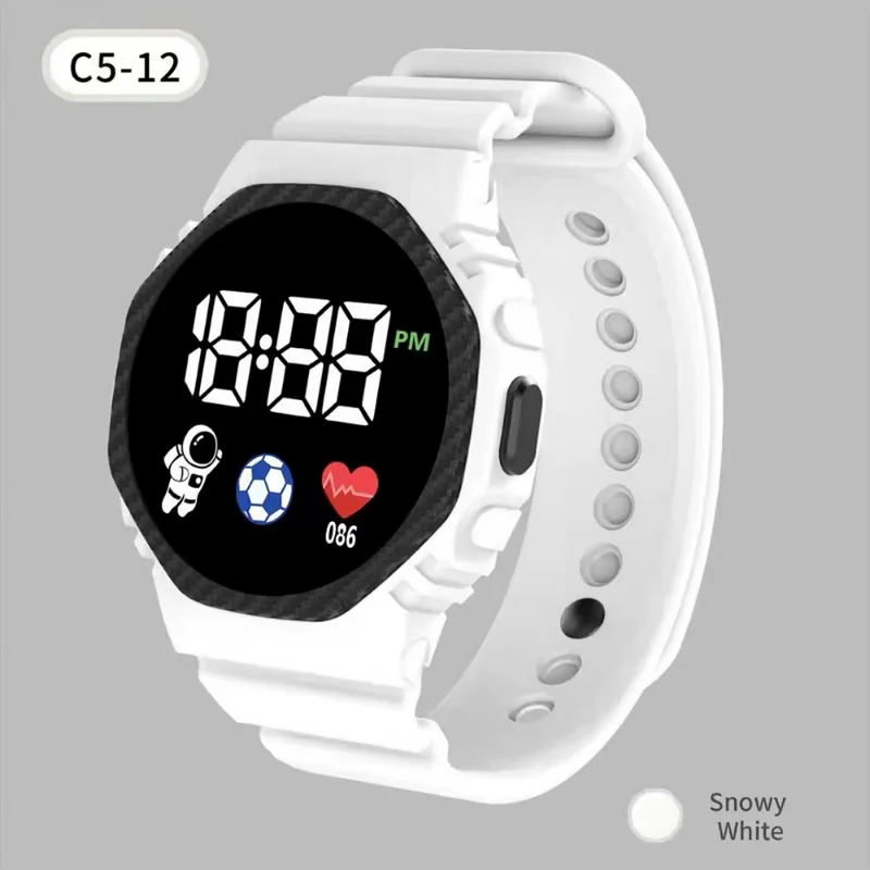 New Fashion Sports Digital Wristwatches for Kids Waterproof Smart Children Watch LED Dial Watches Girls Boys Student Clock Gifts