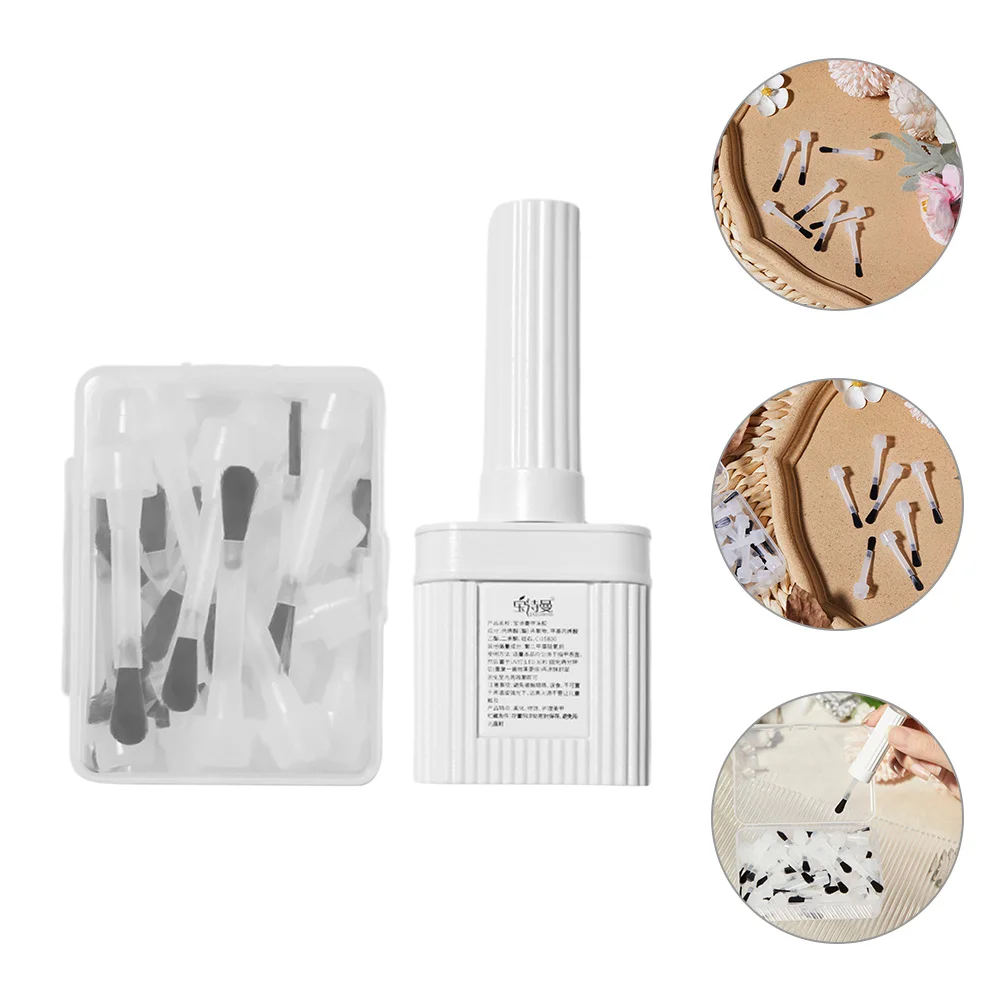 Nail Polish Brush Child Builder Gel French Manicure Kit Plastic off Replacement Bottle