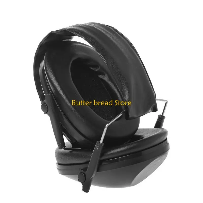 W89C Comfortable Headsets Noise Blocking Ear Muff Foldable for Rest