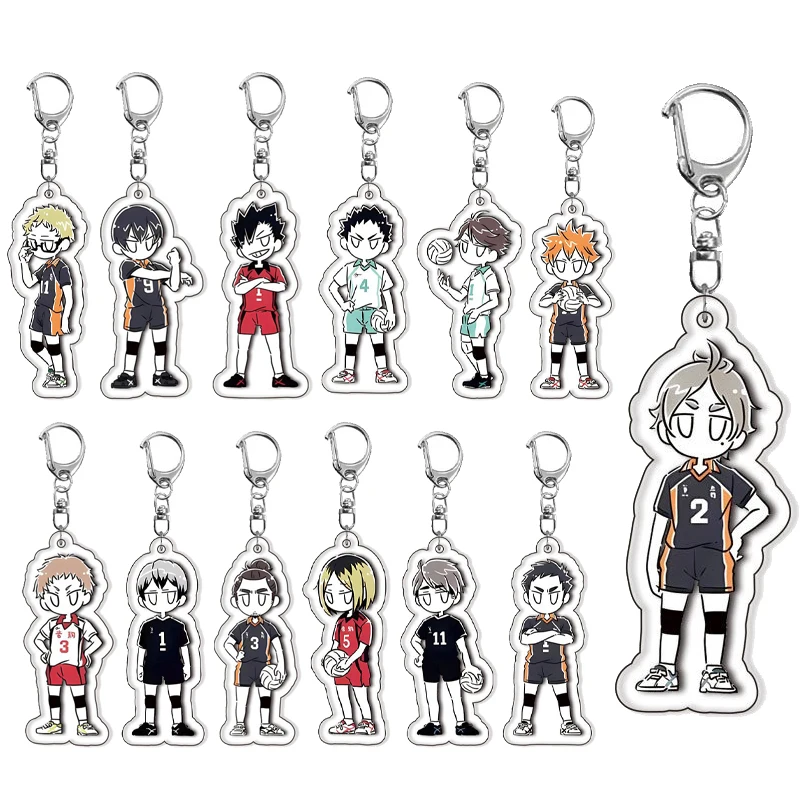 

Хайкю!! Мультфильм 5 см Хината Сёйо Кагеяма Тобио Дайчи Савамура аниме акриловый брелок аксессуары сумка очаровательные украшения подарки