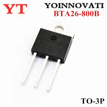 50pcs/lot BTA26-800B BTA26-800 BTA26 TO-3P IC Best quality