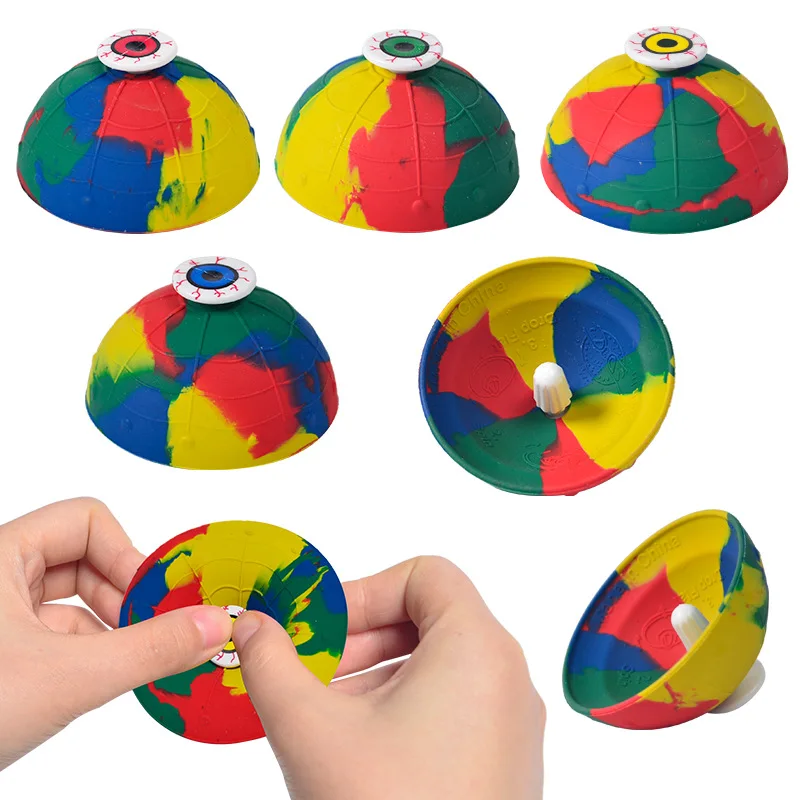 Camouflage Bouncing Bowl Stress Relief Powerful Bouncing Half Ball Adult Creative Bouncing Ball Children's Educational Toys