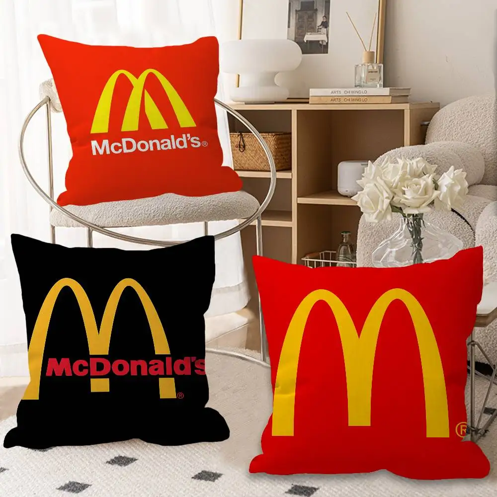 M Famous LOGO M-McDonaldes Stitch Lucky Dragon Pillow Cover 