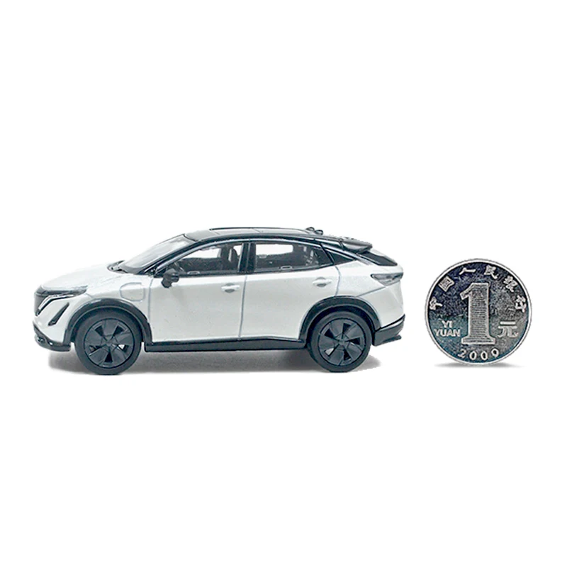 파우디 1:64 닛산 아리야 SUV 합금 자동차 다이캐스트 & 장난감 자동차 모형 미니어처 스케일 모형 자동차 어린이 장난감