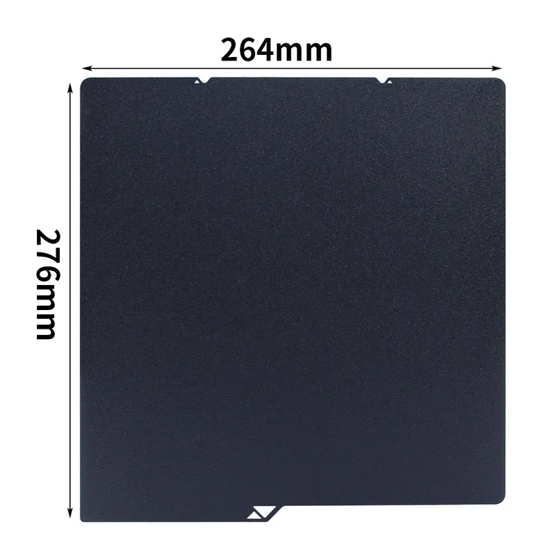 1pc Anycubic Kobra3 S1C 264 * 276 double-sided black PEI spray powder texture printing steel plate 3D printer  parts