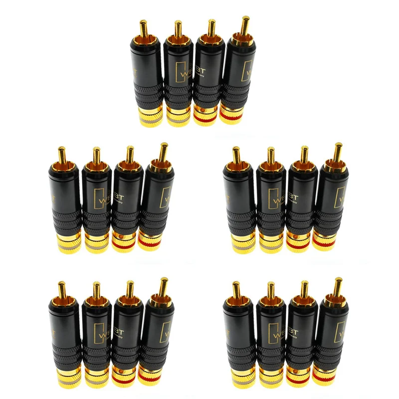 

-Пресень 20X WBT-0144 позолоченный для разъема RCA для разъема RCA типа AV аудио и видеоразъем видеоразъем