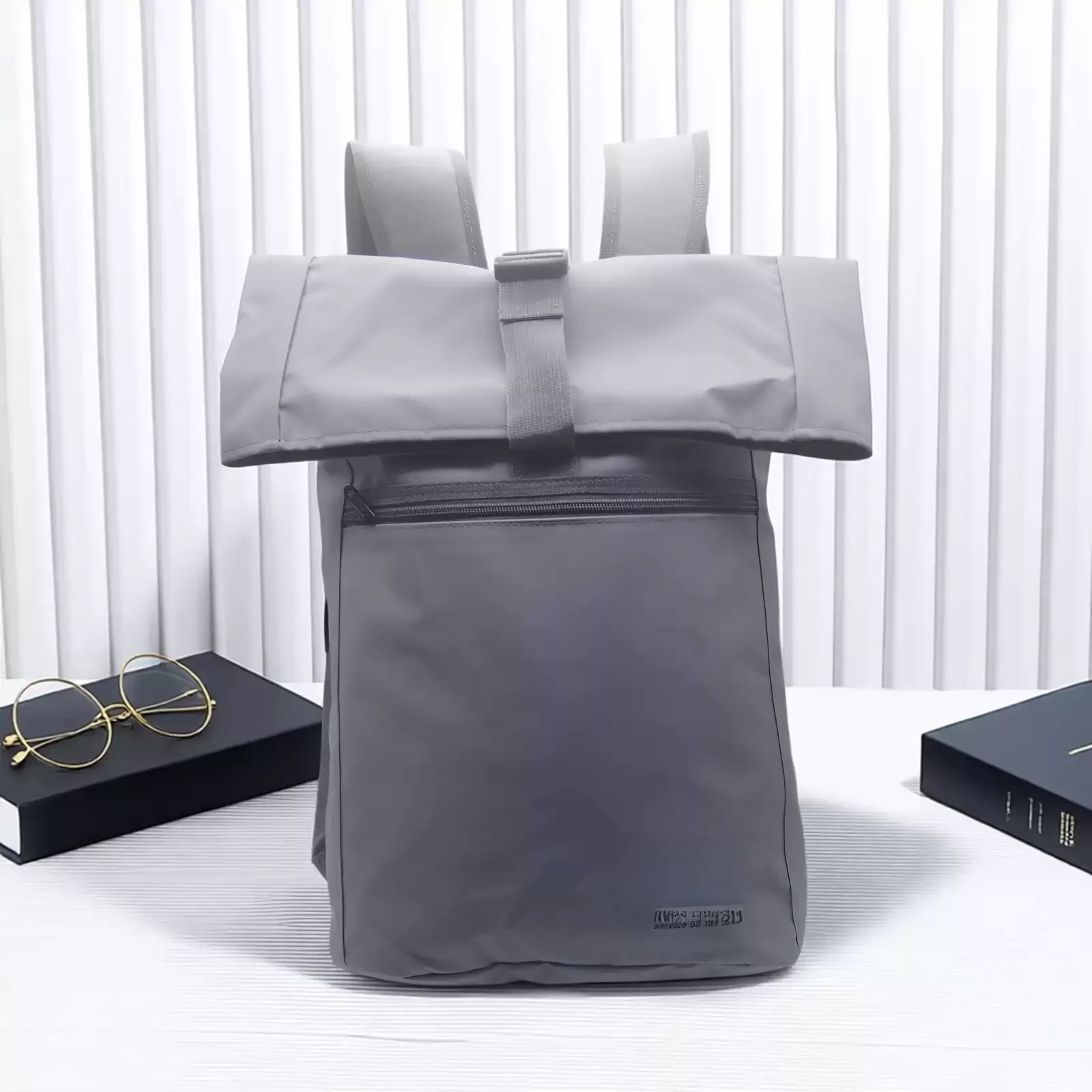Waterproof Roll Top Backpack Large Capacity Expandable Outdoor Daypack Ergonomic Rucksack for Travel Camping Daily Use Laptop Ba