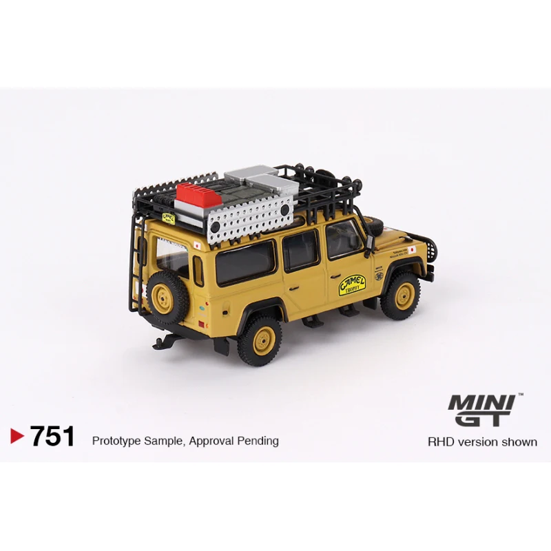 MINI 751 Land Rover Defender 110 Model GT 1:64 Camel Cup Alloy Children\'s Car Toy Model Collection Gift for Family and Friends