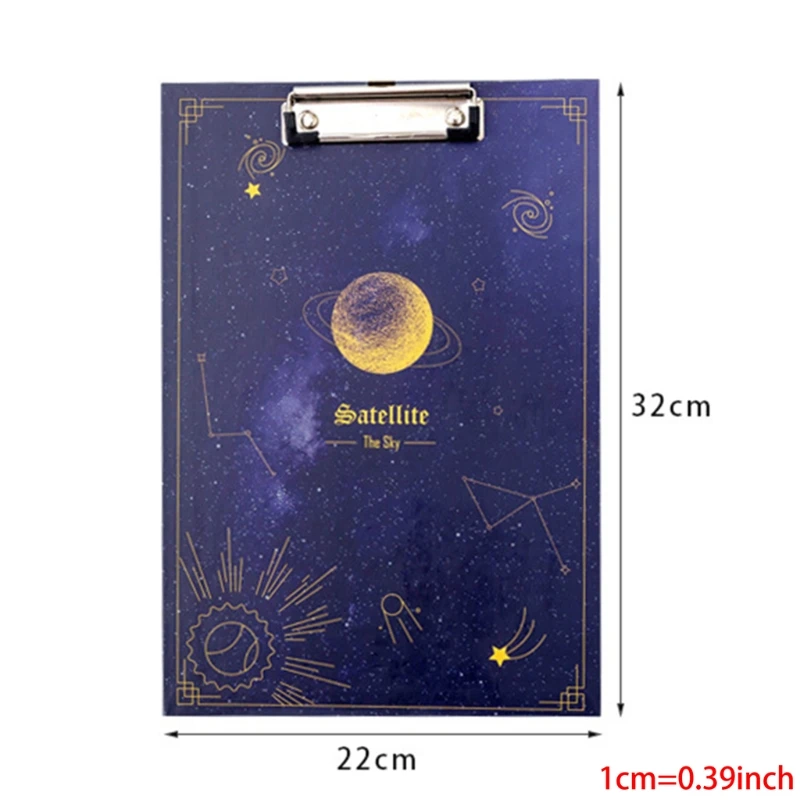 Starry for Sky Series لوح كتابة Clipboard Office School Hardboard A4 ورقة P