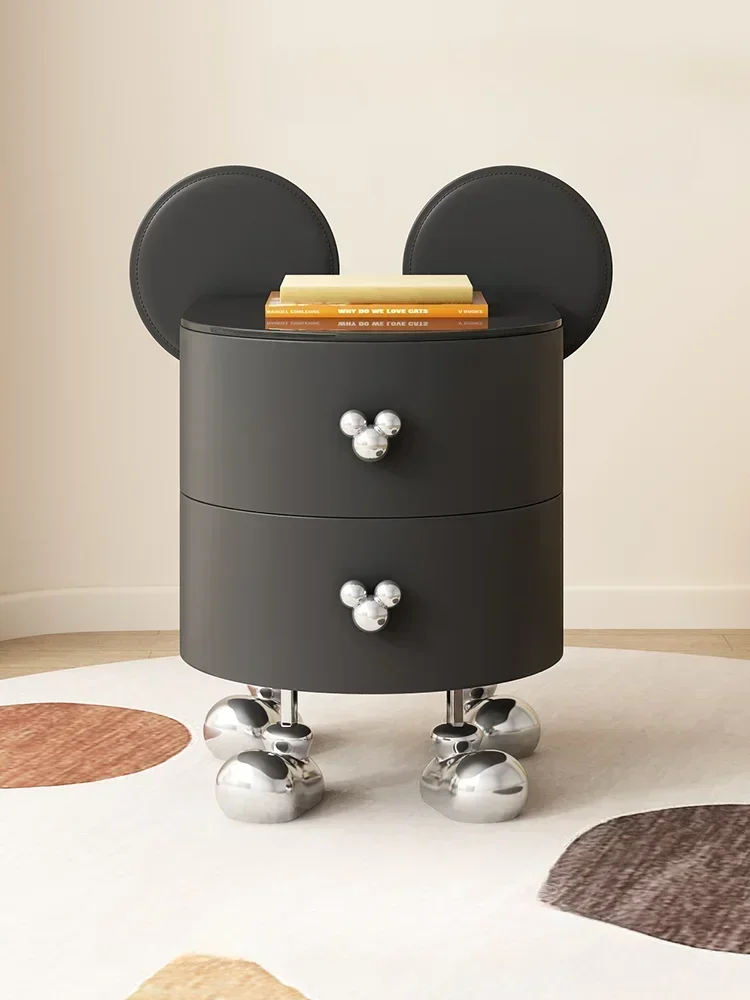 Nordic Bedside Table Bedroom Modern Simple Cute Good-looking Design Sense Bedside Cabinet Furniture