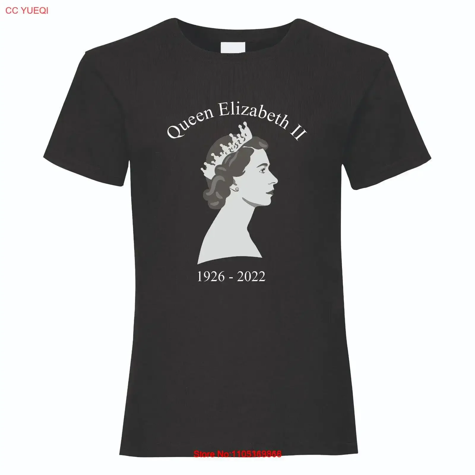 Queen Elizabeth II T-shirt noir 1 RIP 1926 2022 Votre Majesté vintage Délavé homme mode Élégant Confortable vêtements de créateurs