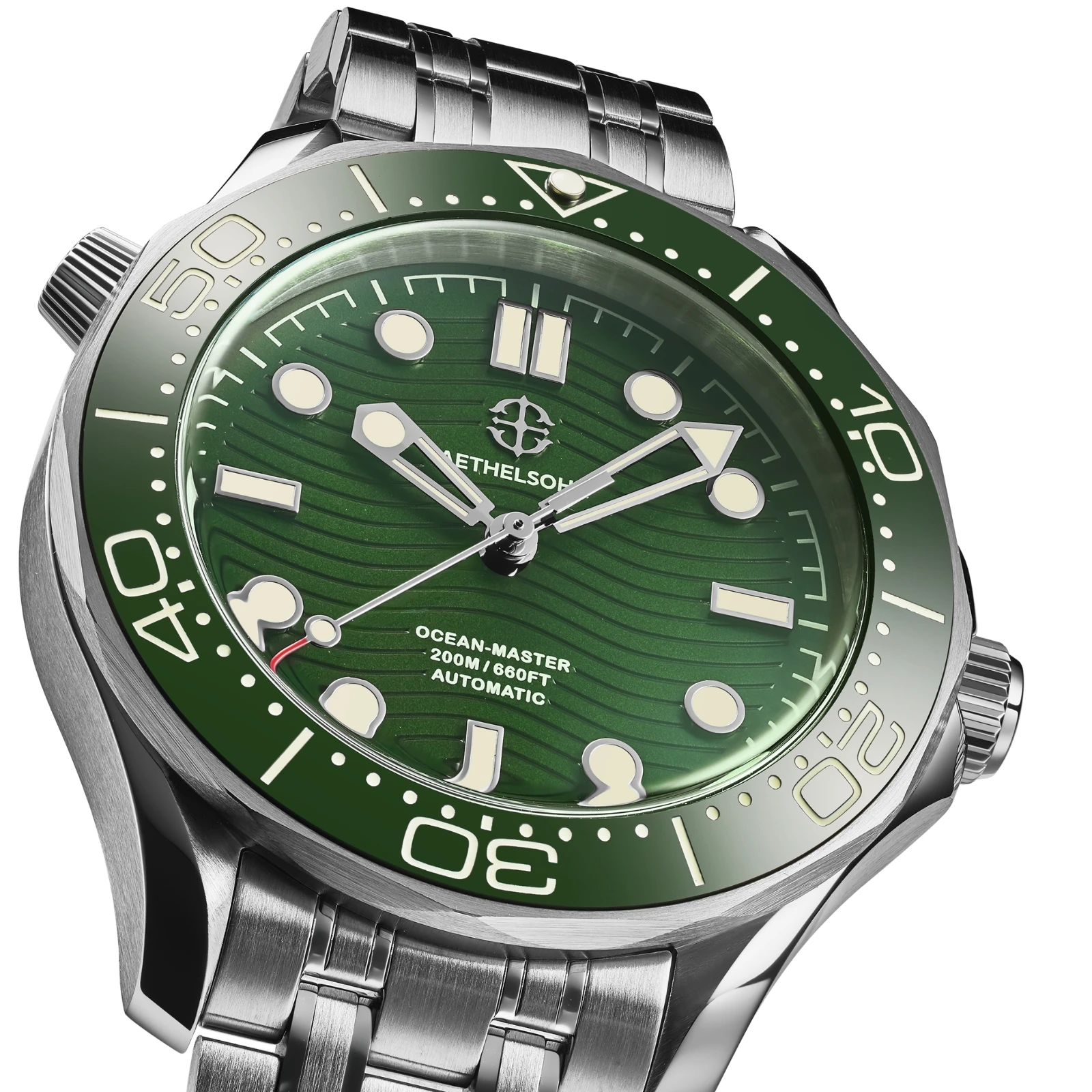 AETHELSOHN NEW Men Luxury Watch NH35 Automatic Mechanical 39mm Business Watches Sapphire Crystal 200ATM Waterproof Wristwatch