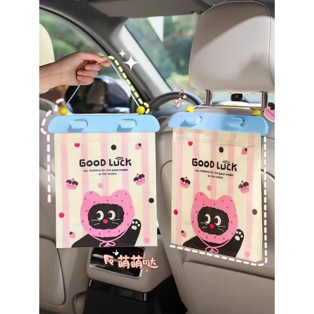 Car-Mounted Garbage Hangable In-Car Trash Can, Portable Cleaning Bag, High-End Feel For Use In The Car