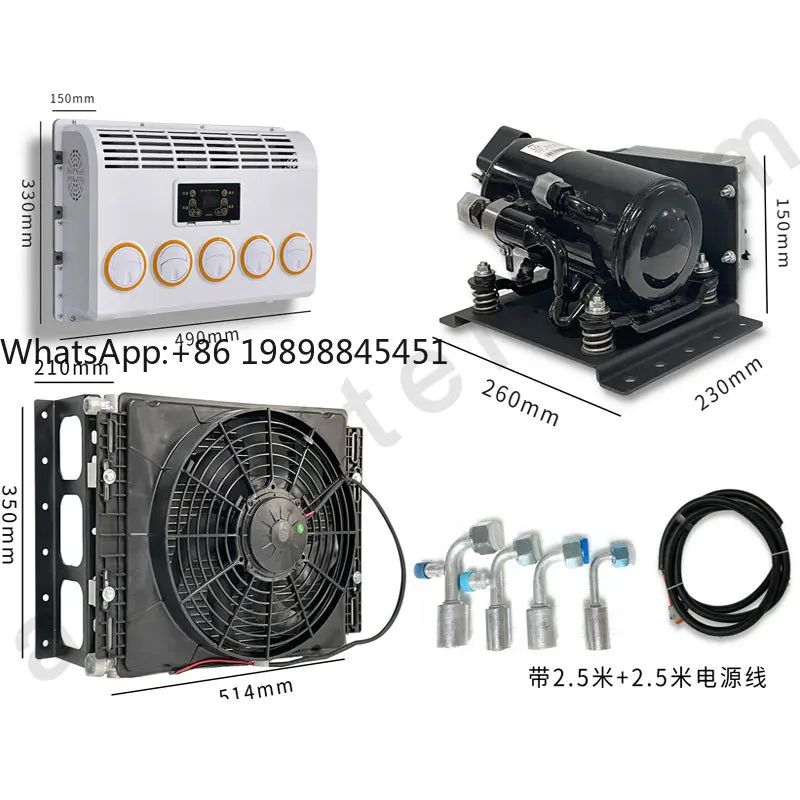 

Air-con for Car Camper Van Conversion Kits Universal Rv Air Conditioning 24v Truck Air Conditioner Universal Car Ac Unit / 10KG
