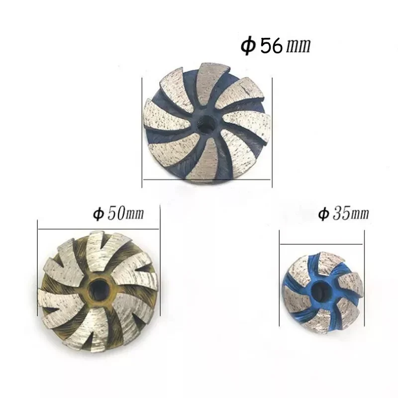 1Pcs Ø 35mm 50mm 56mm Diamond Segment Grinding Cup Wheel Grinder Disc Marble Concrete Stone