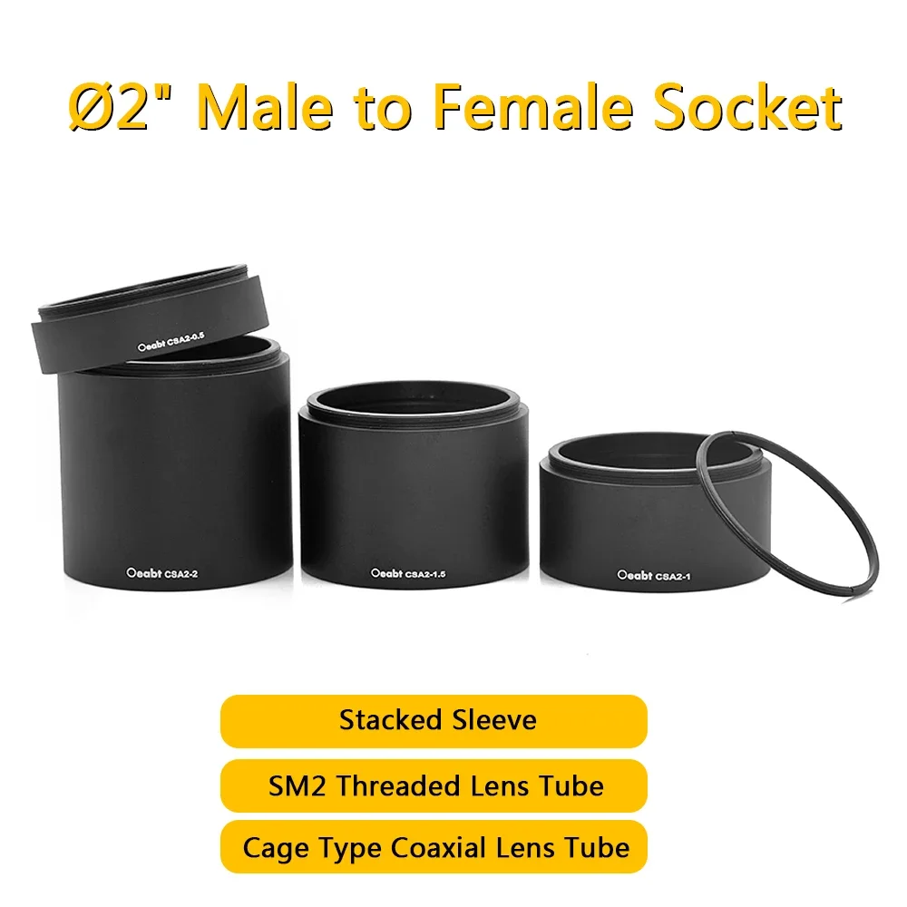 

CSA2 Series CSA2-1 Ø2" Lens Tube Stacked Tube SM2 Threaded Shading Tube Cage Coaxial Lens Tube Frame Optical Experiment