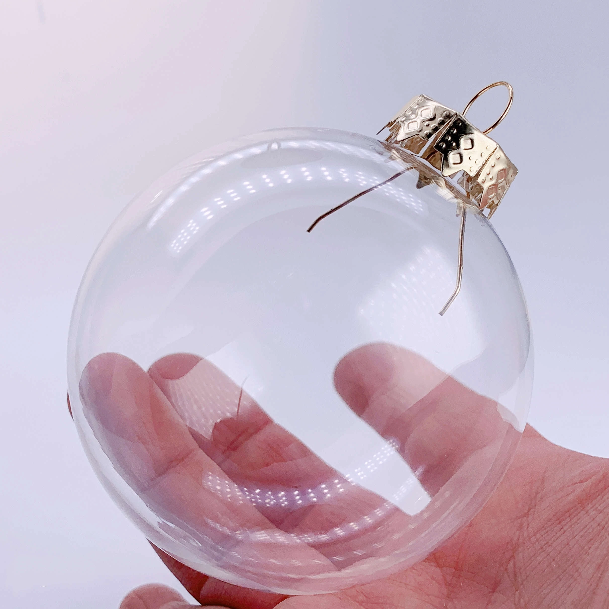 

5 Pieces x Home Party Wedding DIY Paintable Christmas Xmas Decoration Ornament 80mm Glass Round Ball