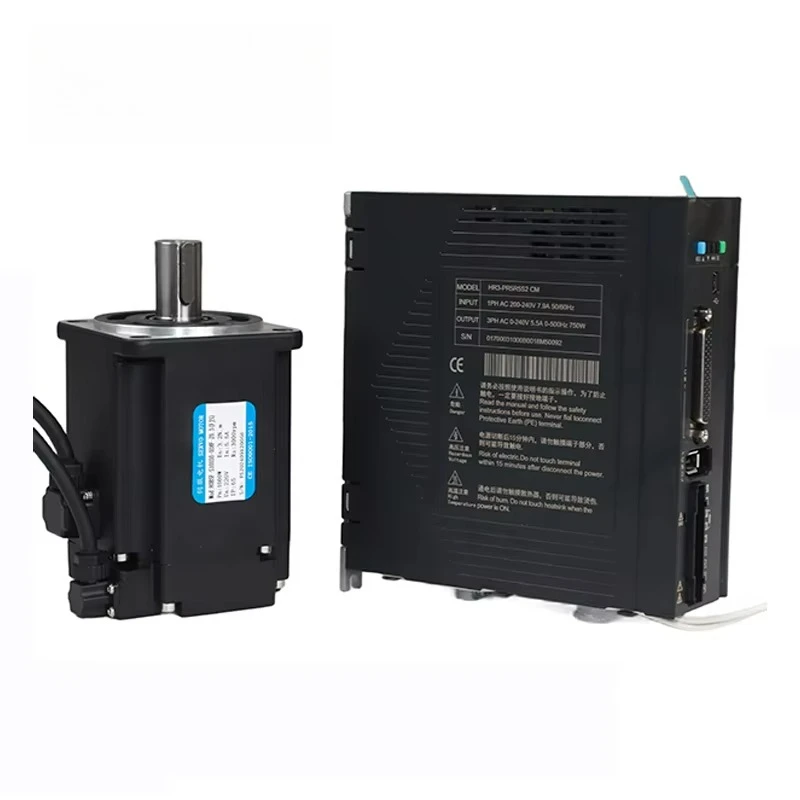 80Mm high precision 1000W AC servo motor 3000R 3.2 nm 220V three-phase HR3 numerical control router driver kit